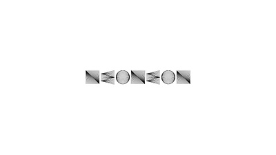 NEONEON black design elegant grid identity lettering lines logo minimal neon simple type typography vector white