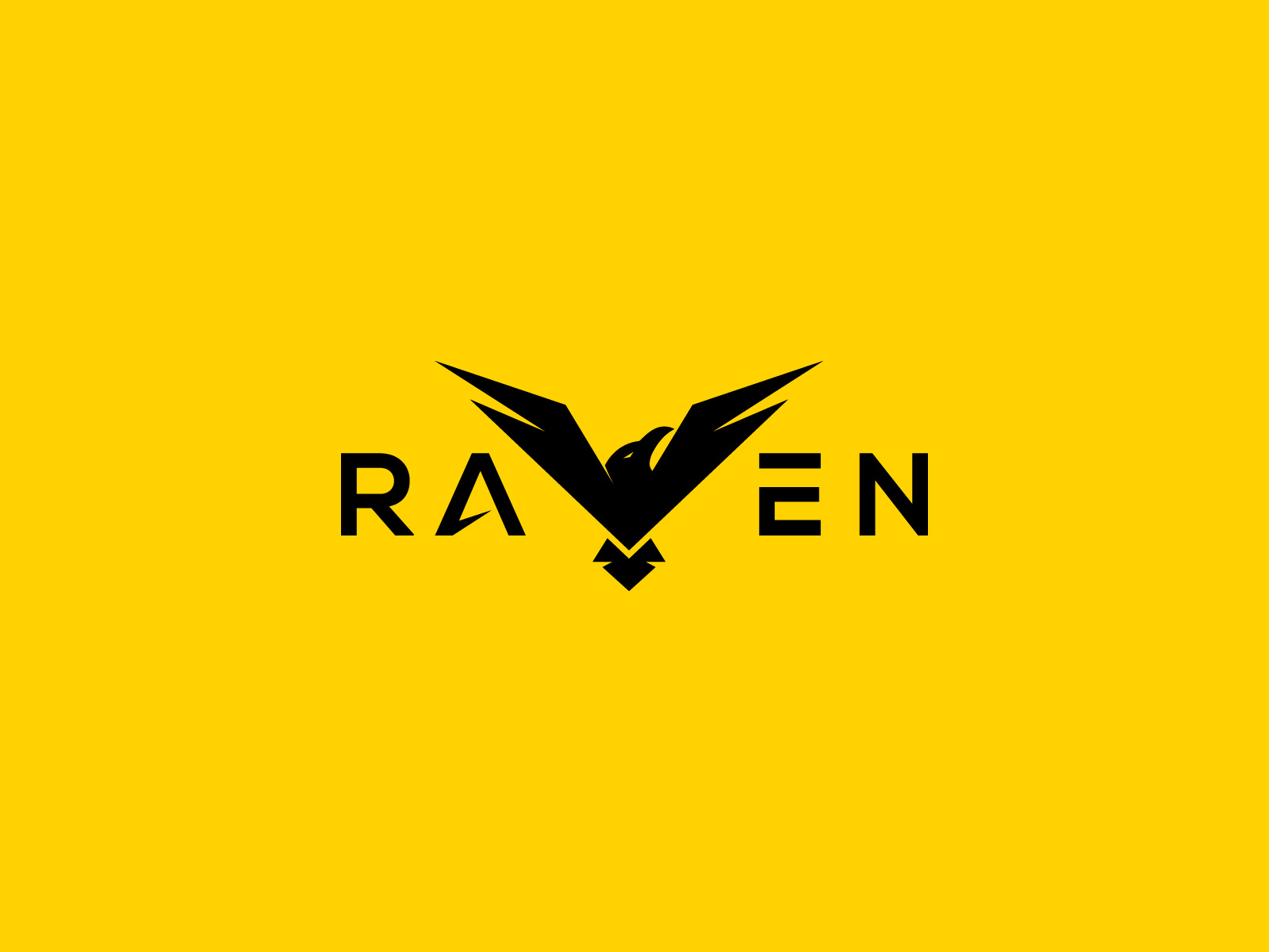 Example of We Will Create Custom Raven Logo