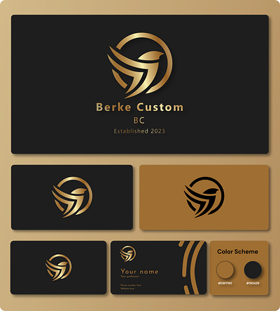 Berke Customs: Custom Logo & Branding Design adobe illustrator branding figma graphic design logo design presentation design