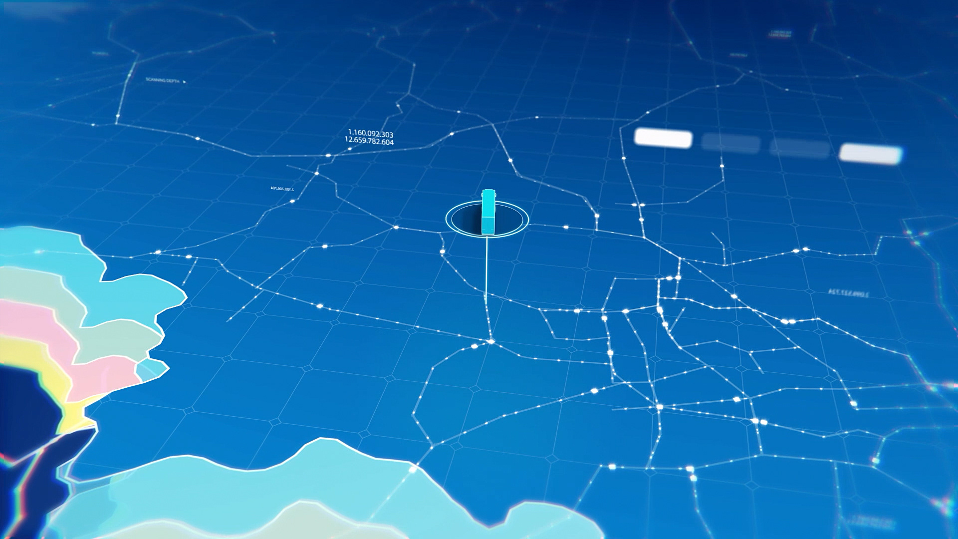 TIMOCOM Augmented Logistics 3d animation branding cgi fui houdini logistics maya motion branding motion design motion graphic design motion graphics rendering transportation visual effects