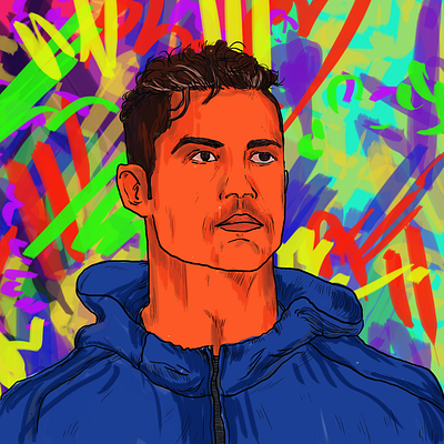 Digital Illustrations - Football Icons concept art cristiano cristiano ronaldo digital illustration digital painting graphic design photoshop ronaldo