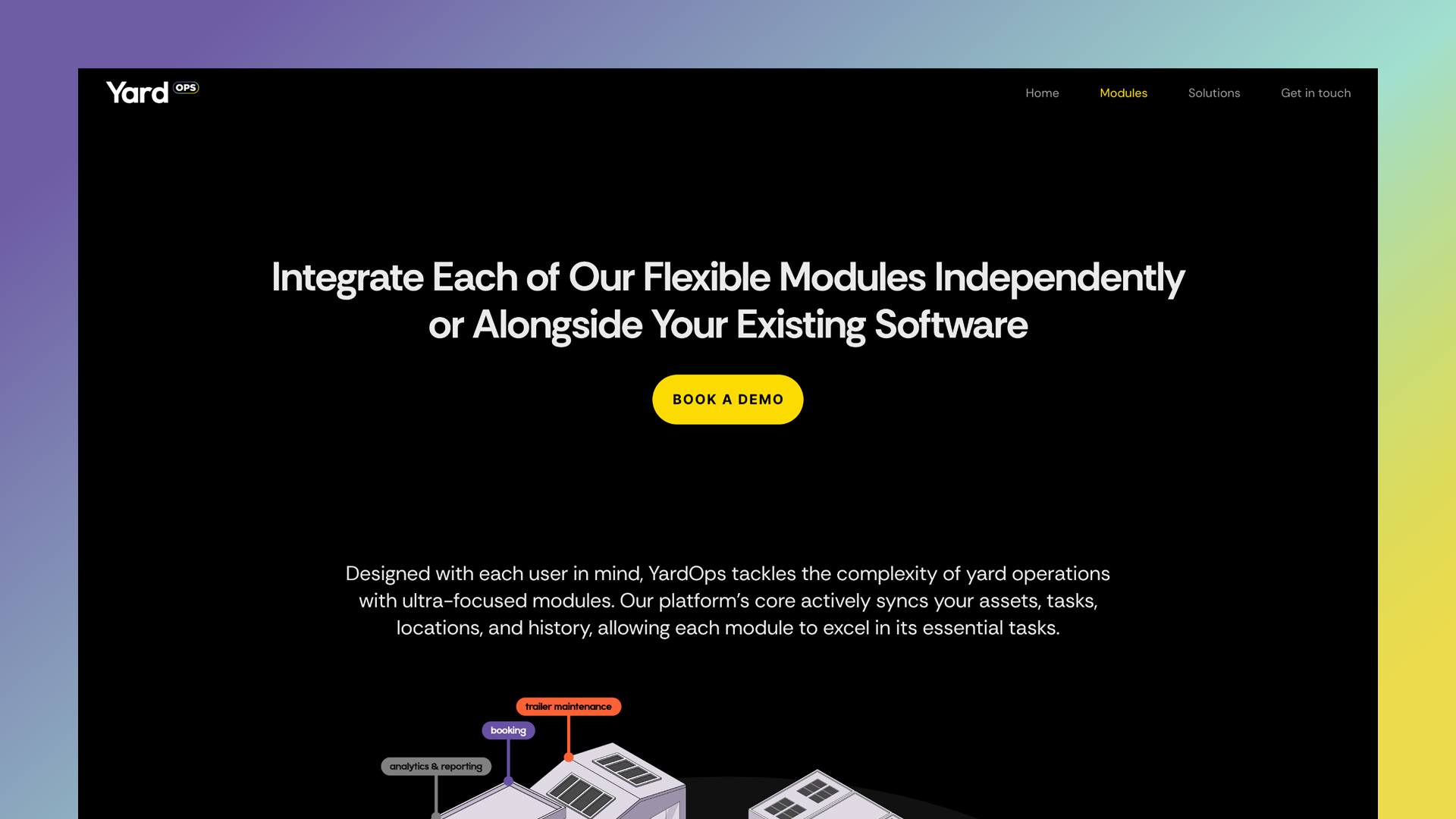 Yard.cloud management ui website yms