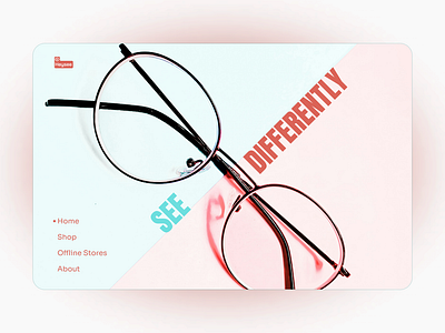 Eyewear Landing Page Design