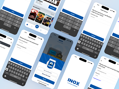 Onboarding screen 999watt app redesign design email illustration inox login mobile app design mobilenumber movie app onboarding screen ui design