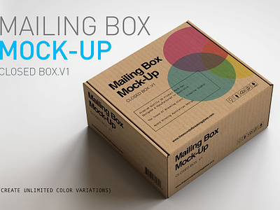 Mailing Shipping Box-Mock-Up aesthetic cardboard cardboard box carton box cool flat delivery large mailing shipping box mock up medium moving packaging packing printed shipping small white