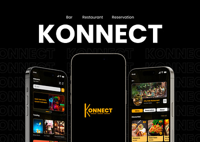 Konnect App- Mobile UI/UX Case study app branding restaurant ui ux