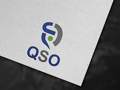 QSO logo mark in a work mark style branding design graphic design illustration logo logo design typography vector