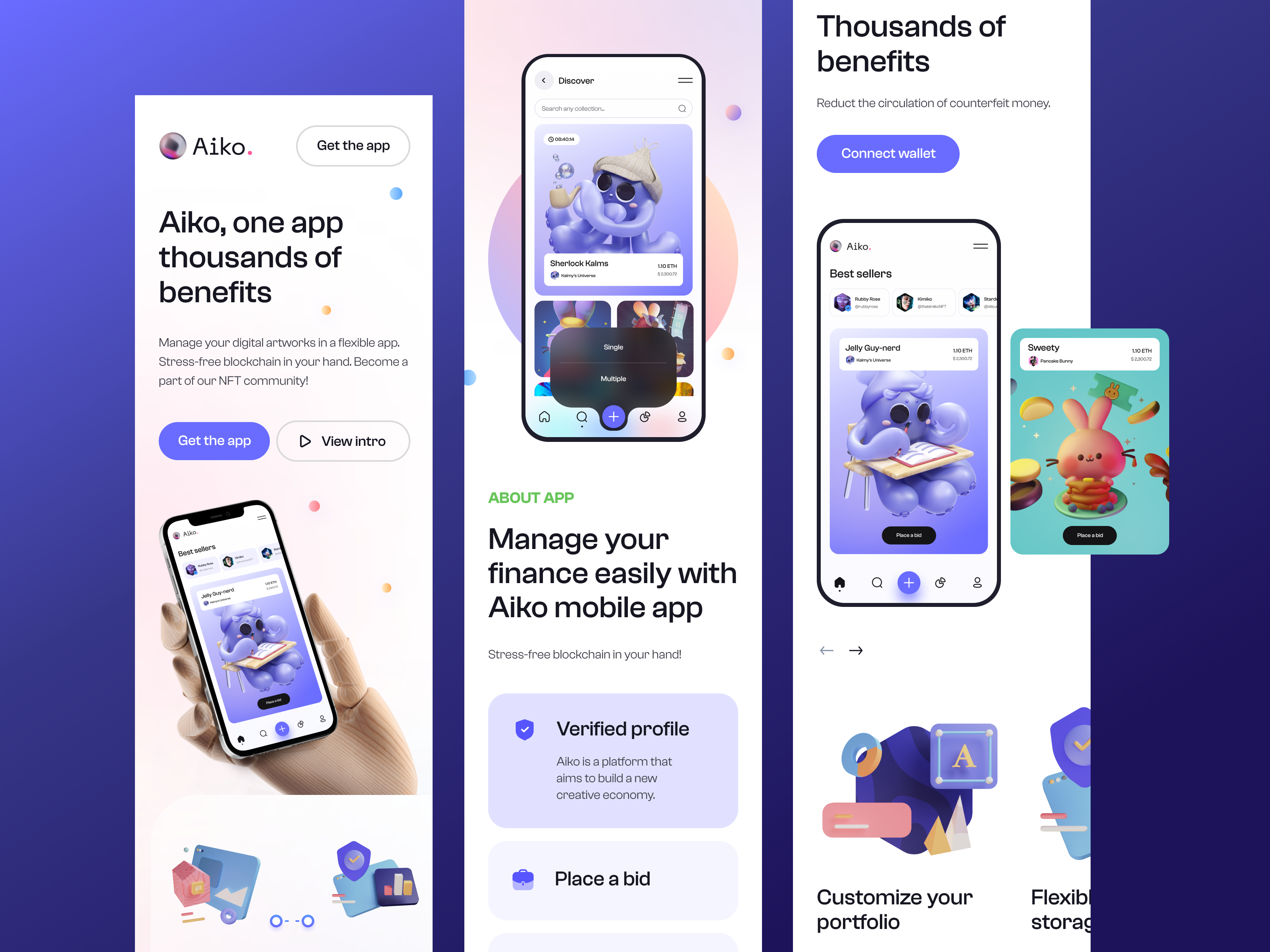 NFT Marketplace: Landing page Mobile Responsive