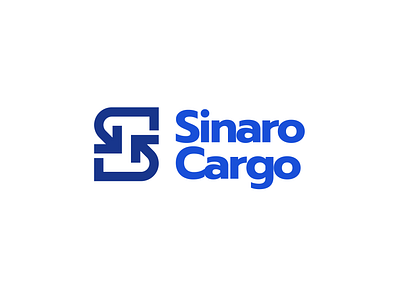 Sinaro Cargo blue bowo456 branding cargo design graphic graphic design logo minimalist modern monogram transportation