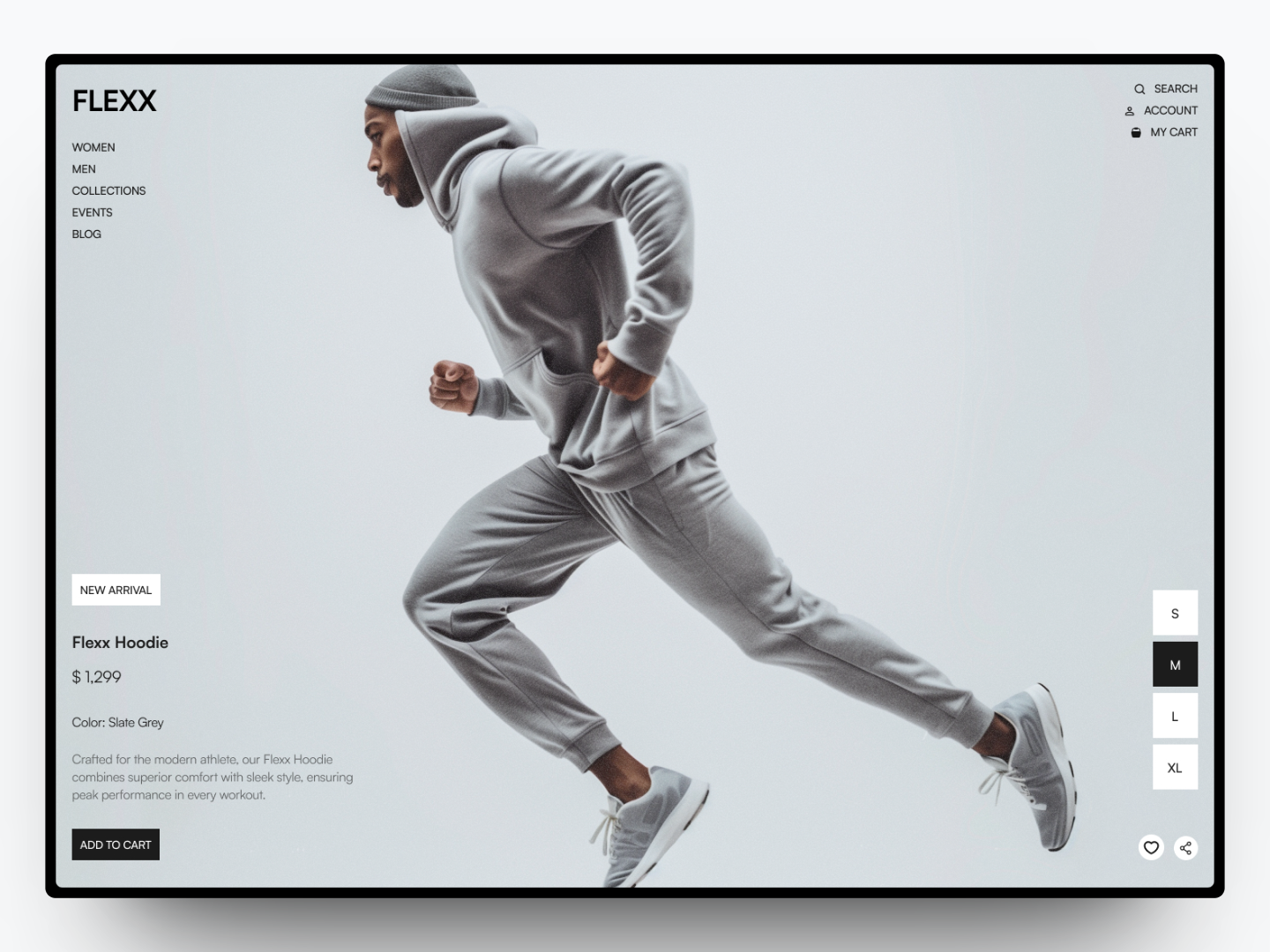 FLEXX Sportswear site Design by Ashwin Pradeep Kumar on Dribbble