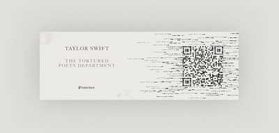 Taylor Swift TTPD - QR Code Design branding debut design graphic design graphics illustration music