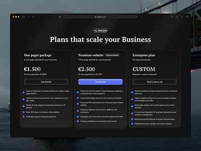 Pricing Plan - Digital Agency 🪄 agency darkmode digital agency figma landingpage plans pricing pricing plan studio studiodesign ui uidesign web webdesign