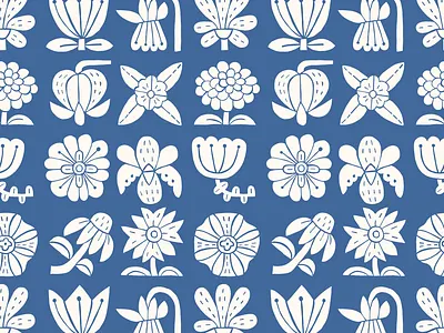 Surface Pattern Design blooms floral flowers geometry graphic design illustration minnesota repeat pattern surface design woodland