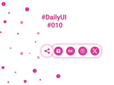Daily UI #010 | Social Share graphic design ui