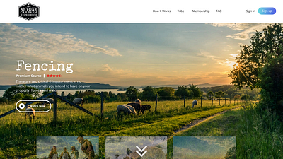 An Online Academy in The Agricultural Industry ui website