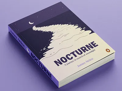 Nocturne Book Cover book cover cover design design illustration moon night