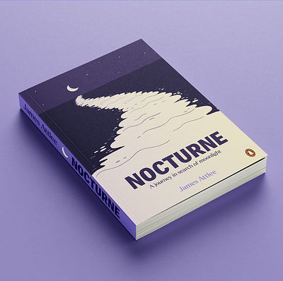 Nocturne Book Cover book cover cover design design illustration moon night