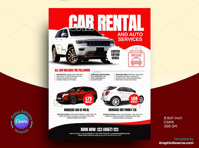 Car Rental Modern Flyer Template Canva automobile advertisement samples automobile flyer canva template automobile service flyer automobiles marketing template canva flyer car rent flyer car rental design canva template rent a car flyer rent a car flyer canva template