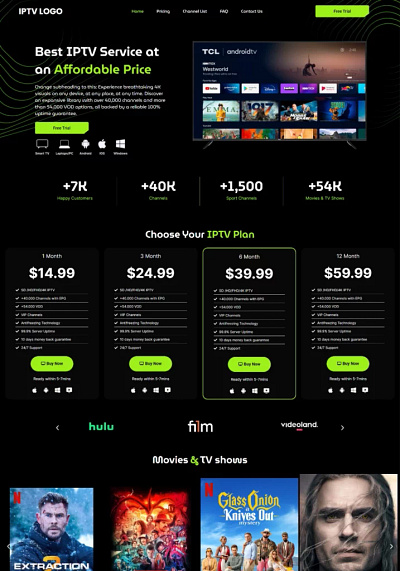 ShadowStream IPTV Wordpress Template #2 iptv iptv template iptv wordpress template