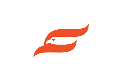 F Bird Logo Design bird