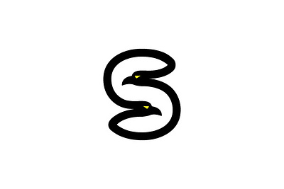 Letter S Eagle Logo bird