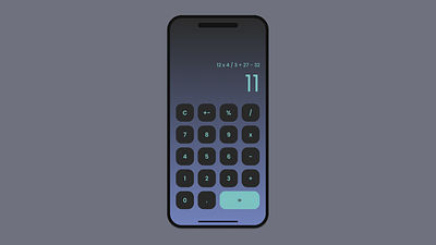 Calculator appdesign calculator calculatorapp color colorinspo colorpalette colors dailychallenge dailyui darkmode ui uichallenge uidesign uxdesign uxdesigner
