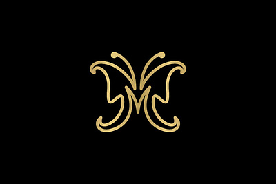 M Butterfly Logo m monarch logo