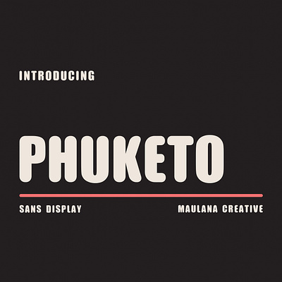Phuketo Sans Rounded Display Font branding font fonts graphic design logo nostalgic