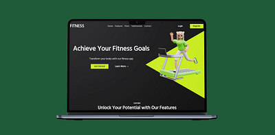 3D Illustration for fitness website 3d 3d illustration blender branding character illustration fitness graphic design illustration people website illustration