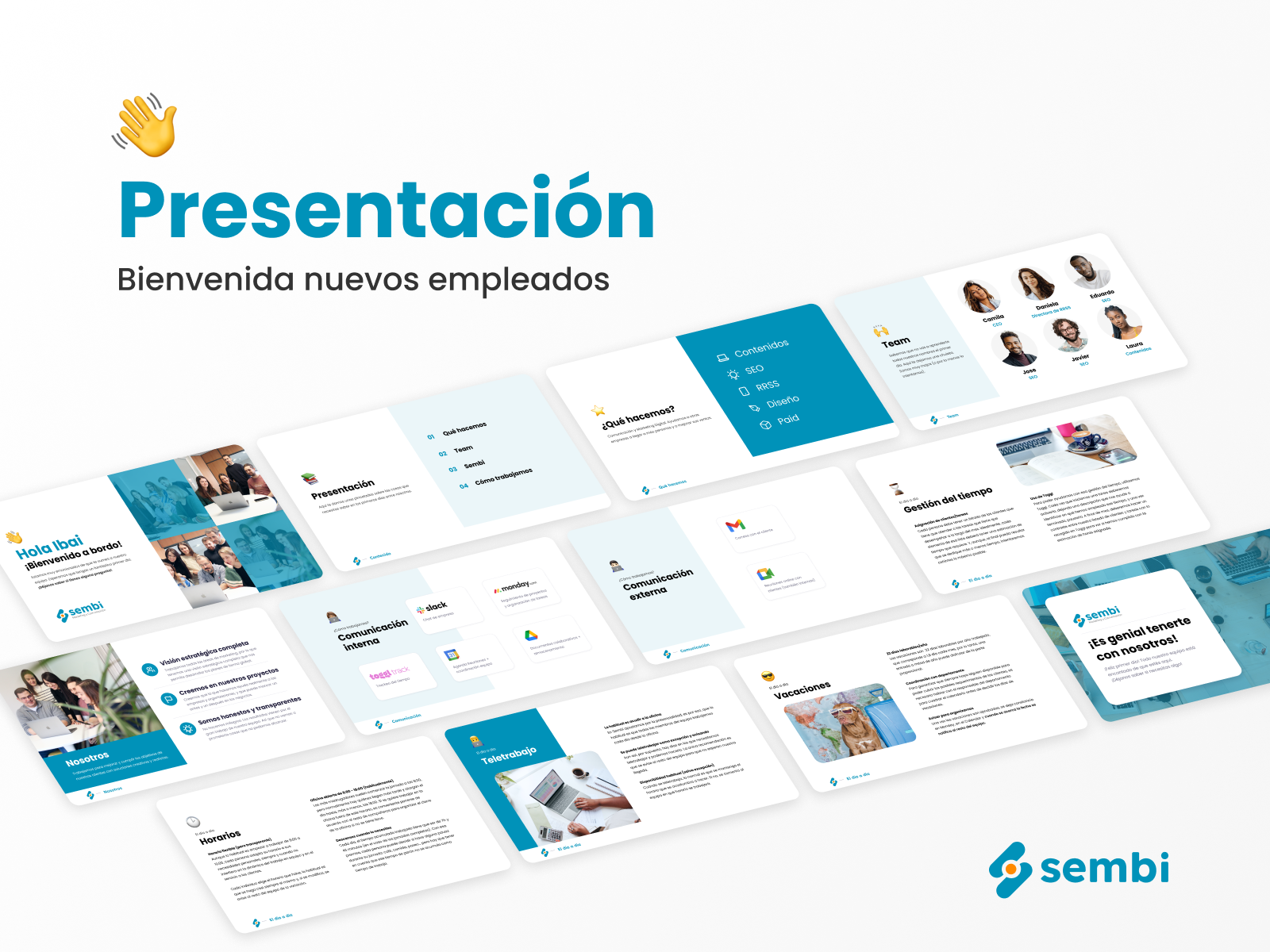 Example of Presentación nuevos empleados