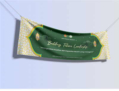 Building Future Leadership 2023/2024 UKM KIMURA Banner banner design branding branding design design event banner event design graphic design islamic banner minimal