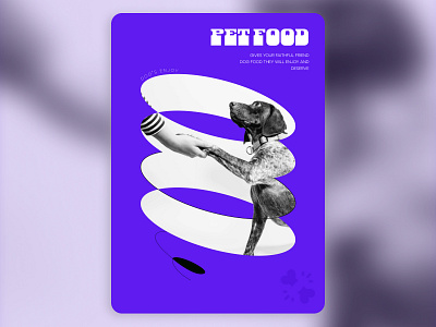Pet food concept banner design graphic design typography ui vector