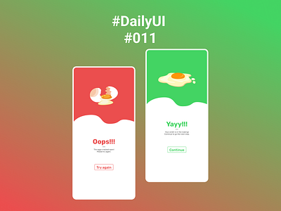 Daily UI #011 | Flash Message graphic design ui