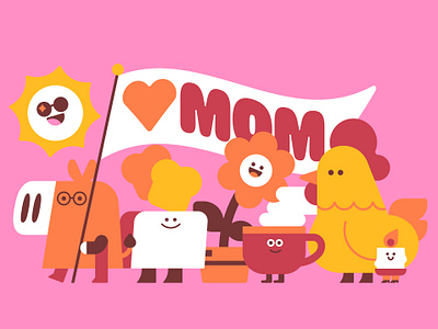 ❤️ Mom March illustration