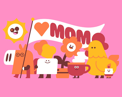 ❤️ Mom March illustration