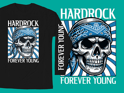 Hardrock Longsleeve - Pre-made design 2000s artwork band bandana branding cover album designforsale distro graphic design hardcore hip hop illustration longsleeve merchandise punk rock skeleton skull streetwear t shirt y2k