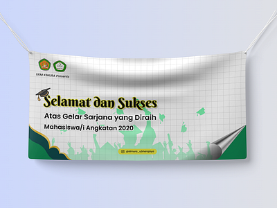 Graduation Banner University - UKM KIMURA banner design branding branding design design graduation graduation banner graduation words graphic design islamic banner