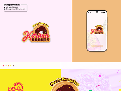 Karima Donuts brand branding donuts eat eyecathing logo food food logo logo logo donuts modern modern logo unique unique logo vector