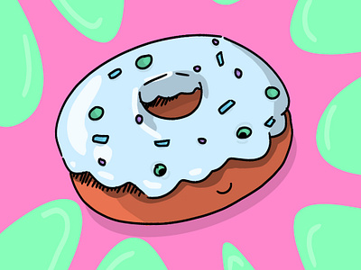 Happy little donut! donut graphic design illustration logo