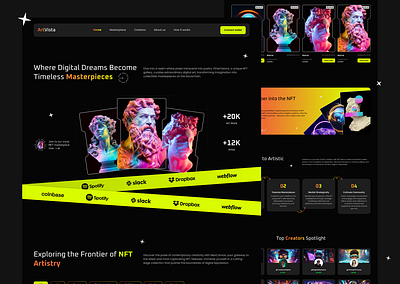 NFT Website branding design figma graphic design illustration ui user interface ux uxdesign