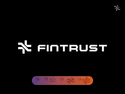 Fintrust_Logo design, crowdfunding, fintech, minimal arrows branding cool creative crowdfund design fintech fintrust flow icon letterf lettert minimal simple