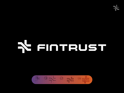 Fintrust_Logo design, crowdfunding, fintech, minimal arrows branding cool creative crowdfund design fintech fintrust flow icon letterf lettert minimal simple