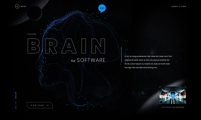Brain AI Software ai artificial intelligence brain branding design development figma landing page marketing ui uiux ux website