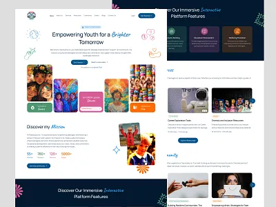 Teenbuddy Landing Page branding graphic design ui