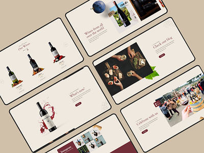 Wine Shop Landing Page design ui user experience ux website