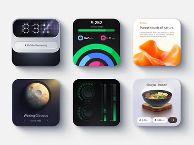 Daily UI - Week 2 app daily ui dailyui ui ux widget widgets