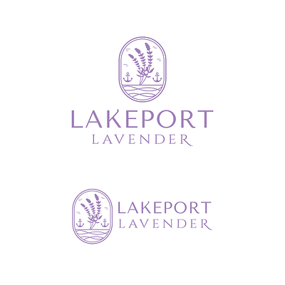 Lakeport Lavender graphic design lavender lavender logo logologo design
