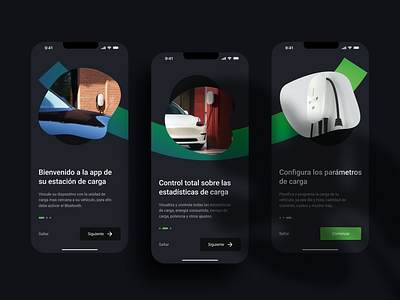 Edison App - Charging Station Controller app car charger company corporative creative electrical graphic design onboarding product prototype smart station ui uiux