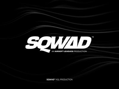 Sqwad® - Typography Logo Design brand logo branding design graphic design illustration logo logo design logo mark logos logotype minimal minimalist typography