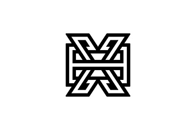 Xh Hx Monogram Logo abstrac